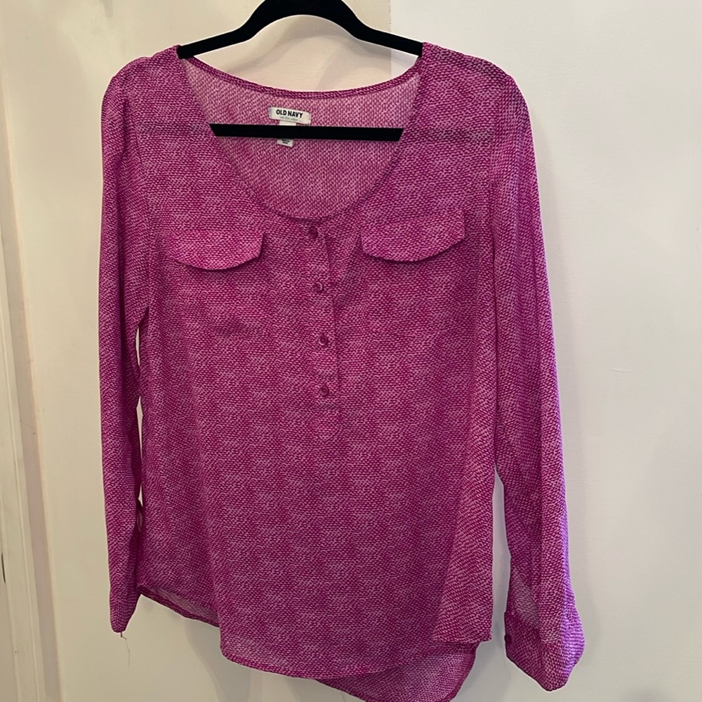 Old Navy purple medium blouse.